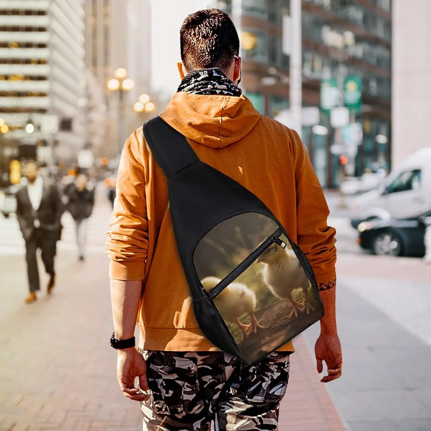 Sling Bag for Women Men Crossbody Bag Chest Bag Cherry on The Table Sling Backpack Fanny Packs Travel Hiking Daypack