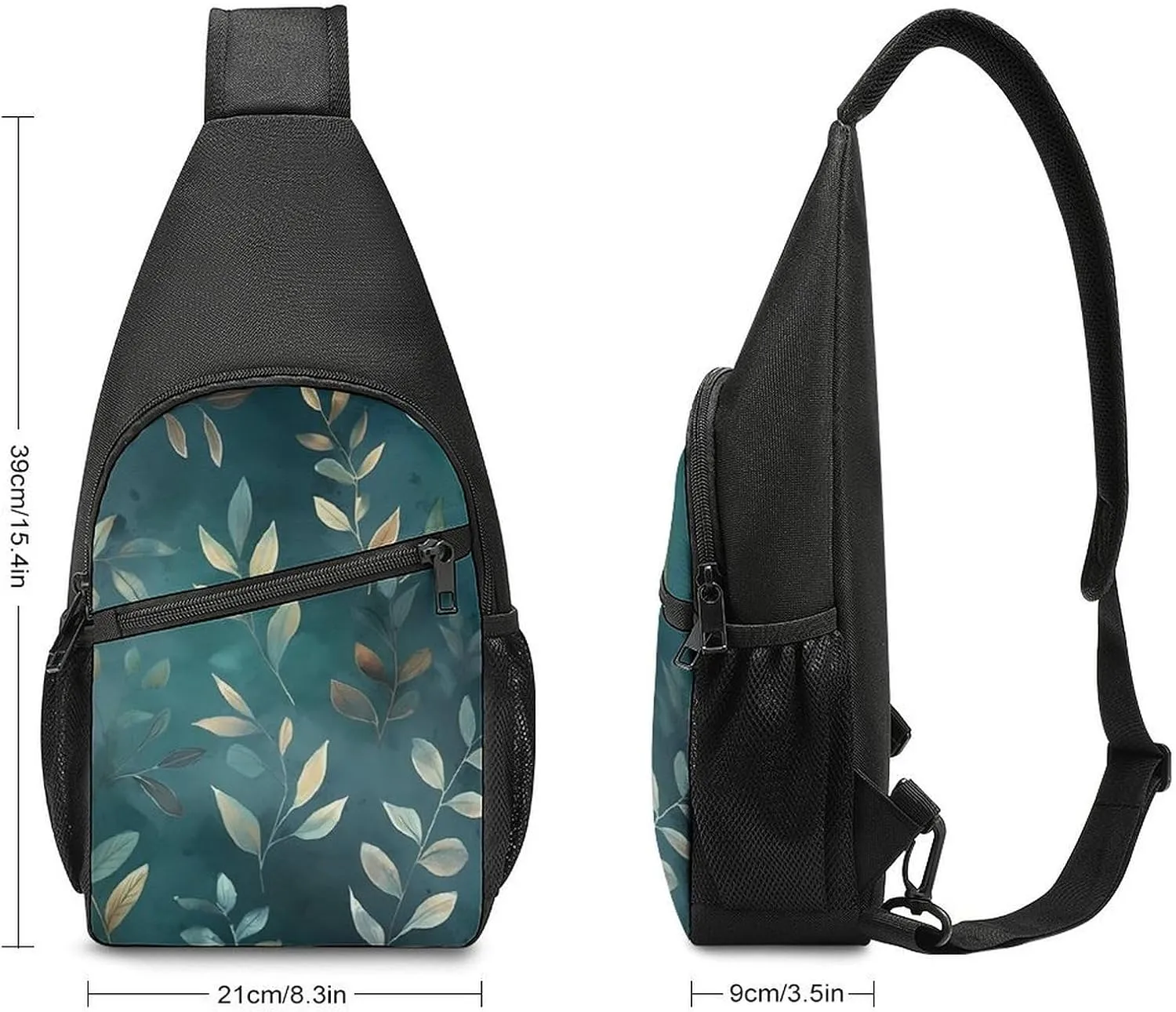 Sling Bag for Women Men Crossbody Bag Chest Bag Various Gradients Sling Backpack Fanny Packs Travel Hiking Daypack