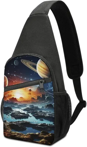 Sling Bags Stars And Gala Chest Bag for Men Women Shoulder Bag for Travel Sport Chest Pack