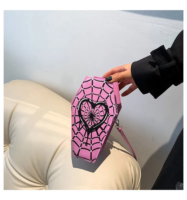 Slouchy Fashion Simple Heart Printing One Bags