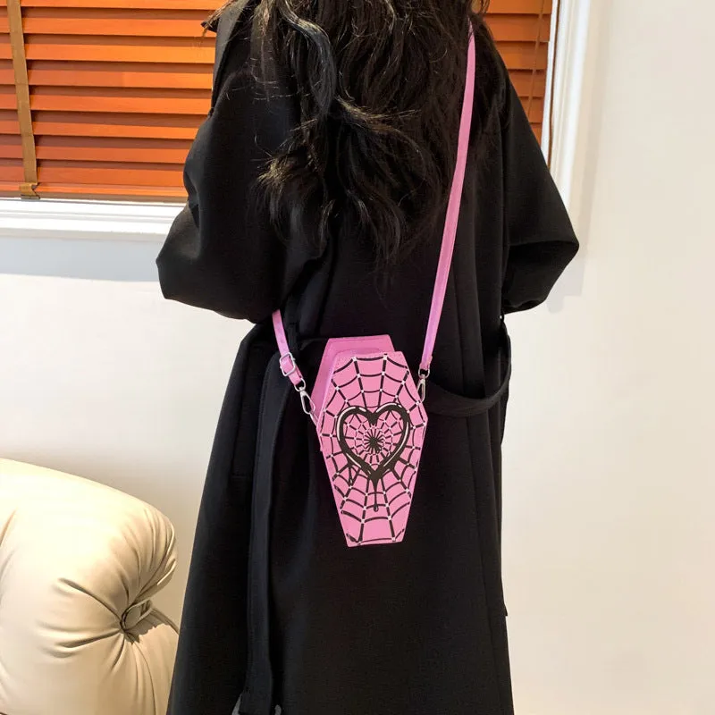 Slouchy Fashion Simple Heart Printing One Bags
