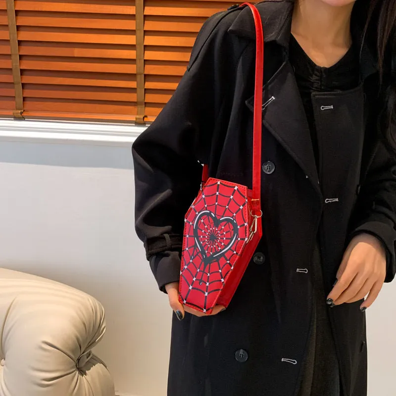 Slouchy Fashion Simple Heart Printing One Bags
