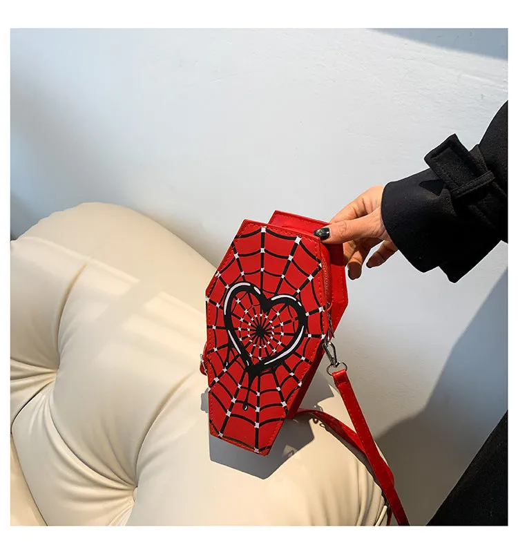Slouchy Fashion Simple Heart Printing One Bags