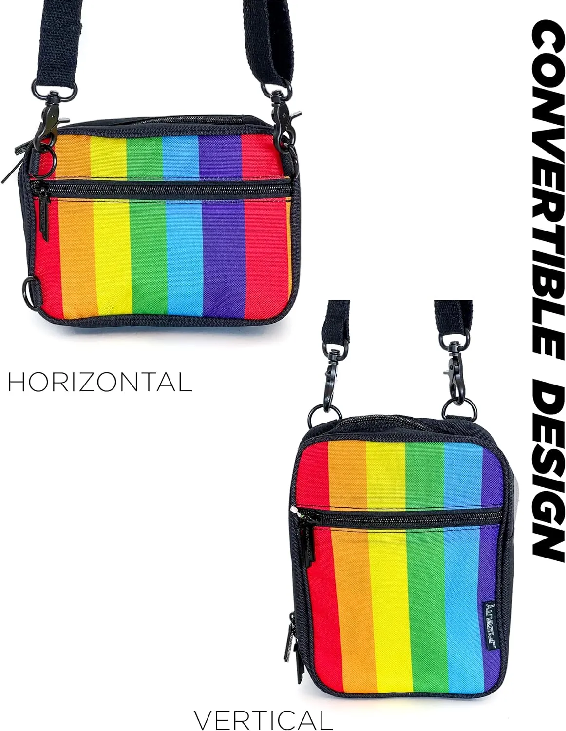 Small Crossbody Bag for Men & Women - Over the Shoulder Bag Sling Checkered Crossbody Bags Festival Concert Bag