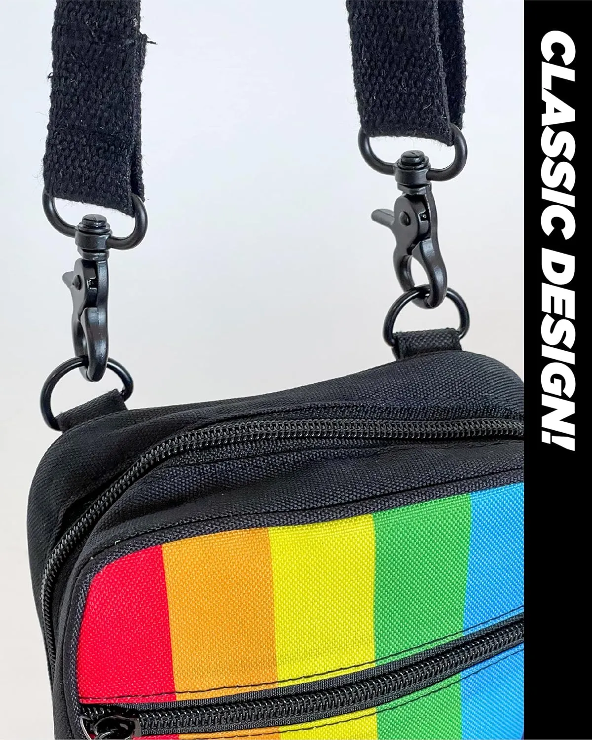 Small Crossbody Bag for Men & Women - Over the Shoulder Bag Sling Checkered Crossbody Bags Festival Concert Bag