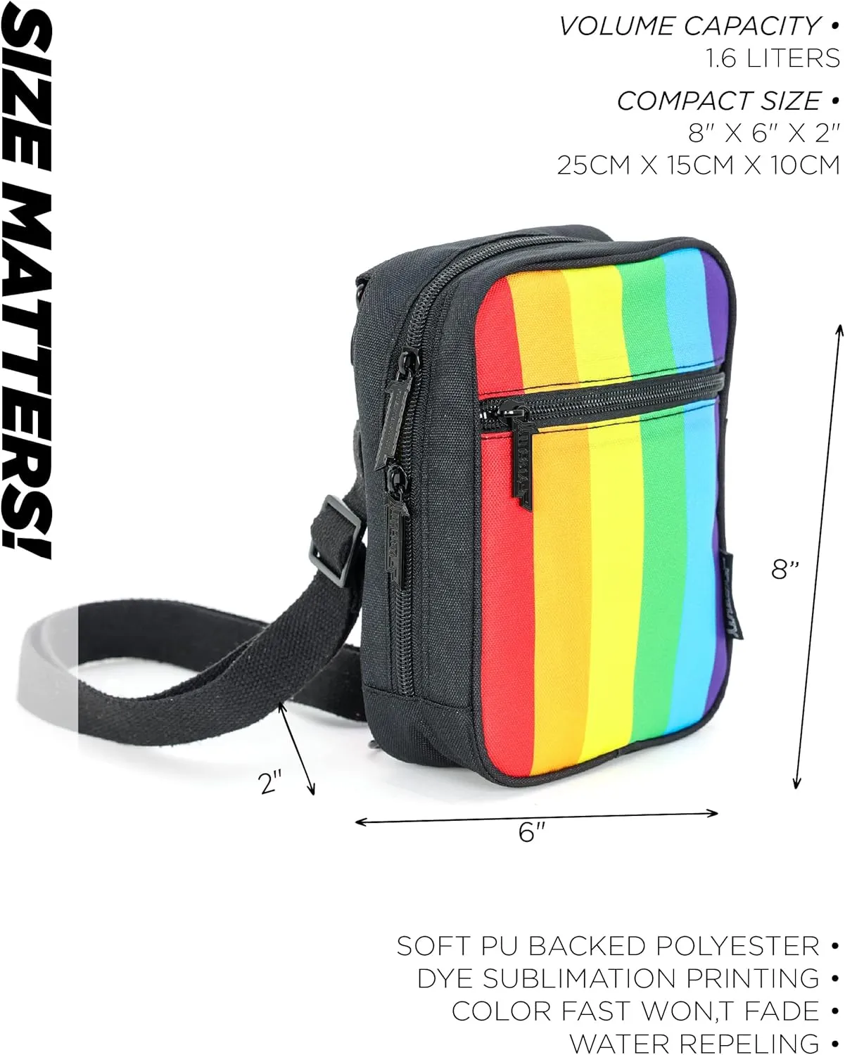 Small Crossbody Bag for Men & Women - Over the Shoulder Bag Sling Checkered Crossbody Bags Festival Concert Bag