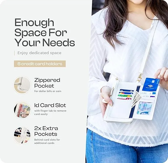 Small Crossbody phone wallet for women