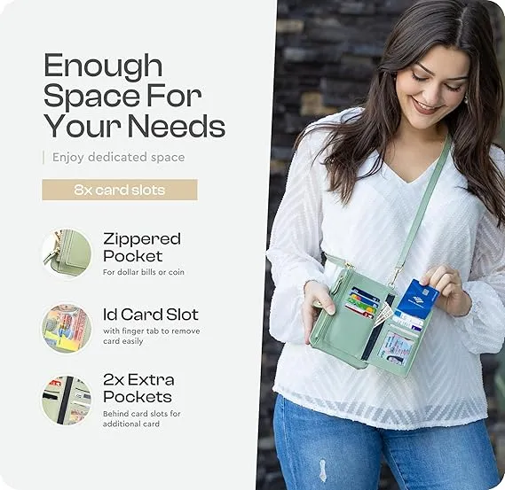 Small Crossbody phone wallet for women
