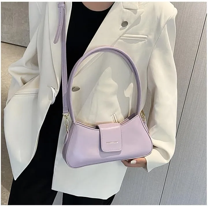 Small Luxury Leather Handbag Women Stylish Lady-Style Horizontal Square Shaped Shoulder Bag Custom Pattern Fashionable Design