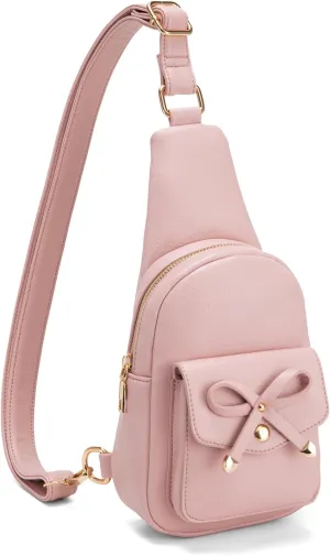 Small Sling Bag Crossbody Fanny Pack for Girls PU Leather Cross Body Purse for Women Cute Stuff Gifts for Teen Girls