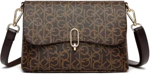 Small Square Bag, Fashion Shoulder Bag, Retro Atmosphere Shoulder Crossbody Bag For Work, Leisure And Travel. CA/Brown