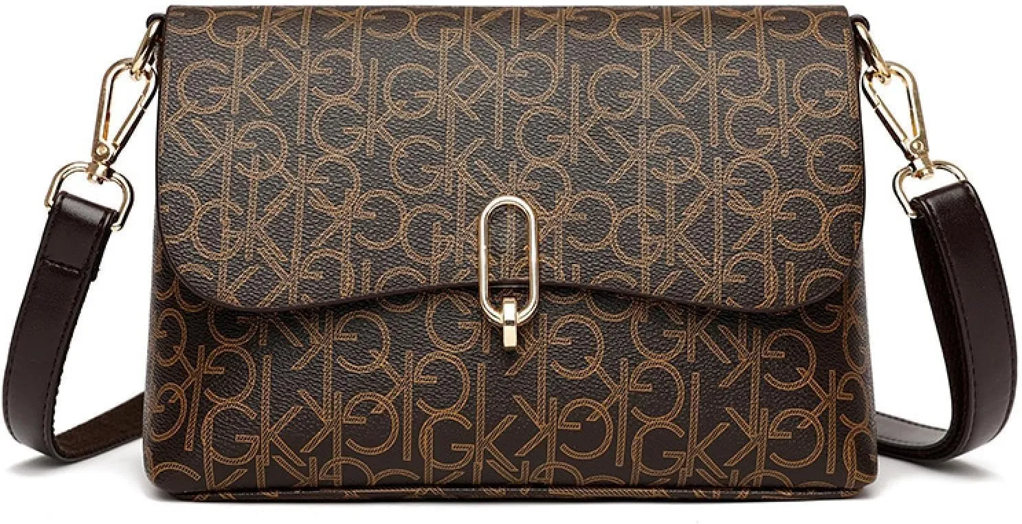 Small Square Bag, Fashion Shoulder Bag, Retro Atmosphere Shoulder Crossbody Bag For Work, Leisure And Travel. CA/Brown