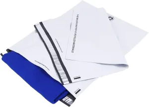 SMART 14.5x19 Recycled Poly Mailers - 200 Pack of White Eco-Friendly Packaging Mailing Bags | Recyclable & Sustainable, Cute & Stylish Small Business Supplies | 2.5 Mil Thick - 200 Pack