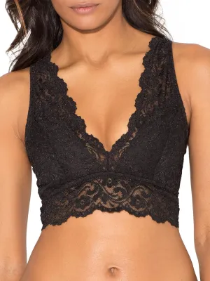 Smart & Sexy Women's Lace Deep V Wireless Bralette – Comfortable & Stylish, Multi-Packs Available