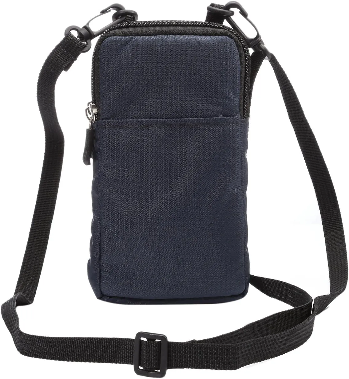 Smartphone Crossbody Bag for Men - Vertical Waist Belt Pouch, Waterproof Zipper Bumbag Messenger Sling Bag for Passport Wallet Card Book