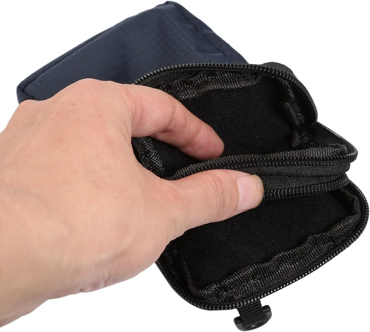 Smartphone Crossbody Bag for Men - Vertical Waist Belt Pouch, Waterproof Zipper Bumbag Messenger Sling Bag for Passport Wallet Card Book