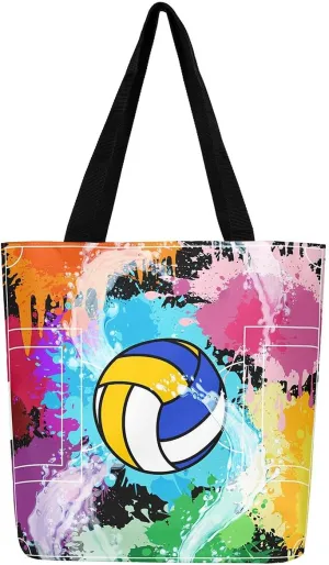 Soccer Shopping Grocery Bags,Football Field Canvas Tote Bag