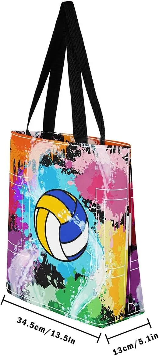 Soccer Shopping Grocery Bags,Football Field Canvas Tote Bag