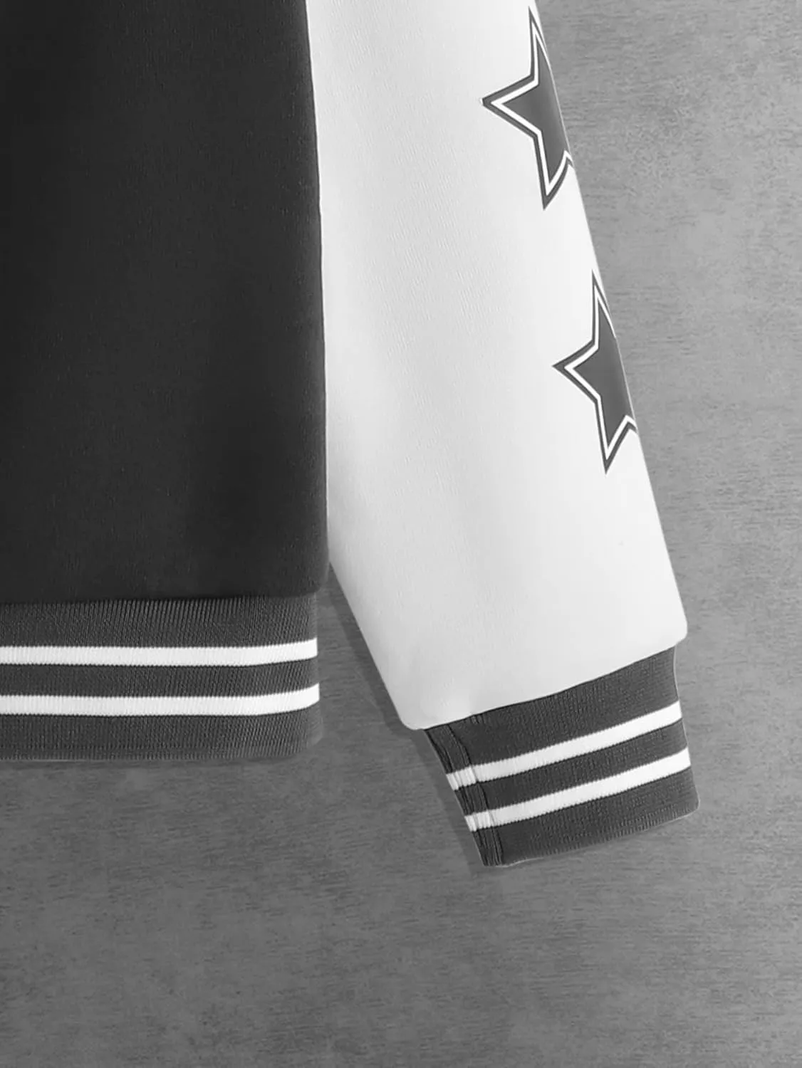 SOLY HUX Boy's Varsity Jacket Letter Star Print Long Sleeve Color Block Baseball Bomber Jacket Coat