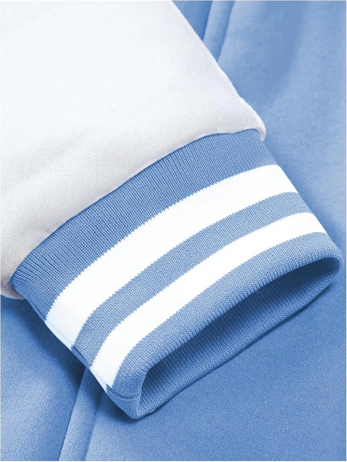 SOLY HUX Men's Bomber Jacket Color Block Letter Graphic Long Sleeve Baseball Varsity Jacket Coat
