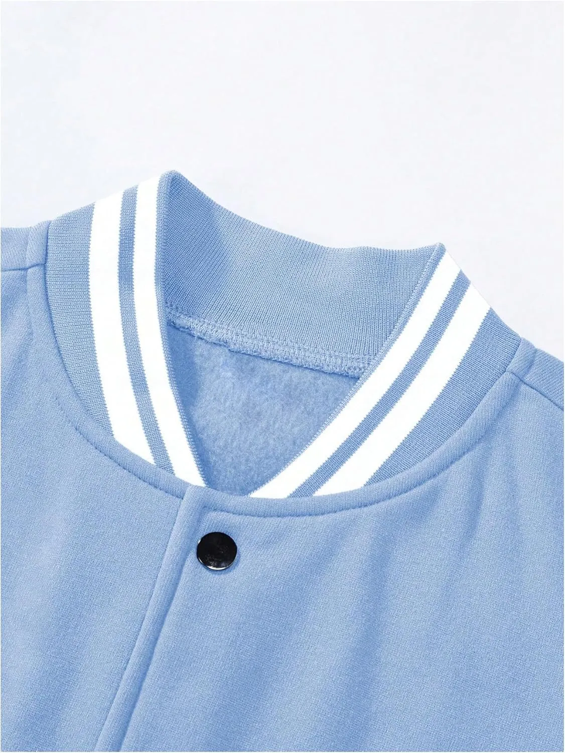 SOLY HUX Men's Bomber Jacket Color Block Letter Graphic Long Sleeve Baseball Varsity Jacket Coat