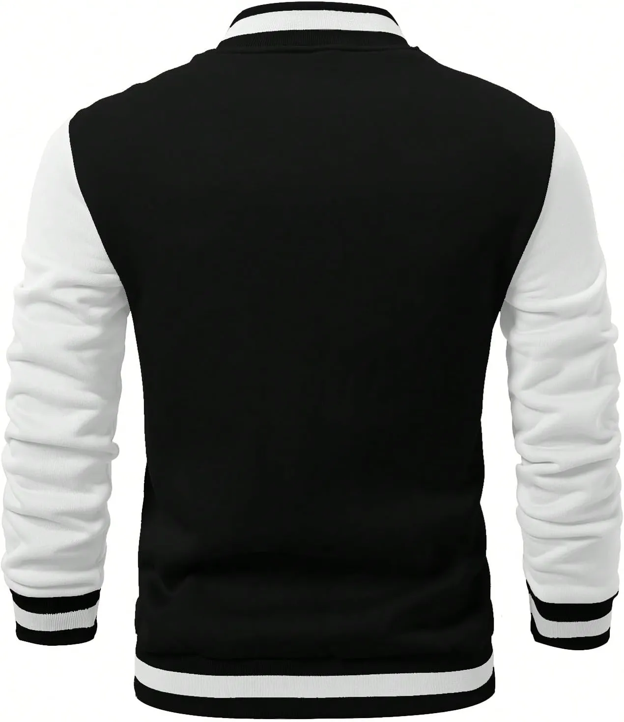 SOLY HUX Men's Bomber Jacket Color Block Letter Graphic Long Sleeve Baseball Varsity Jacket Coat