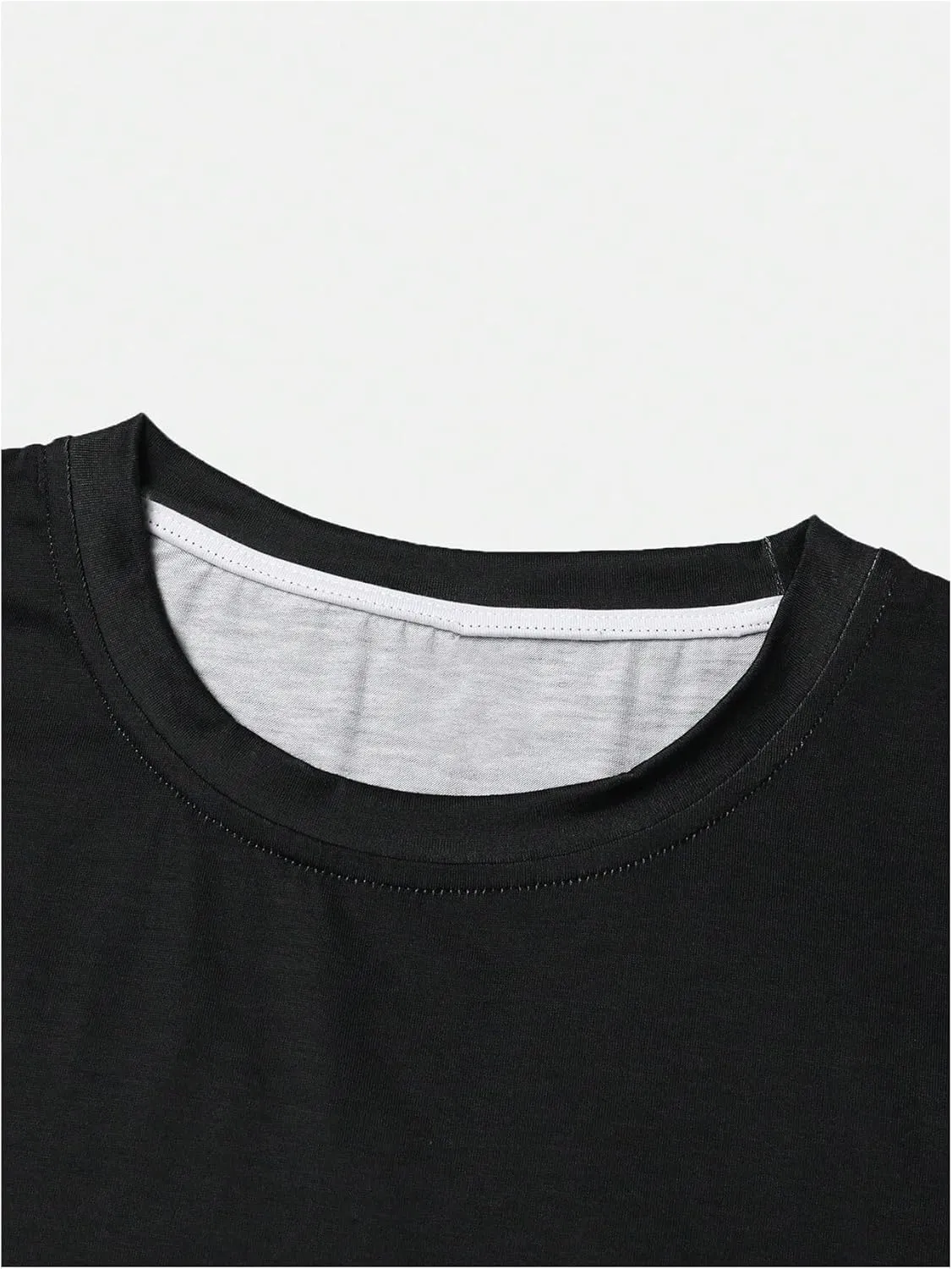 SOLY HUX Men's Gradient T Shirt Short Sleeve Round Neck Tee Summer Tops