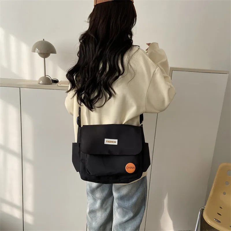 Spring Nylon Class Korean Style Fashionable Shoulder Bags