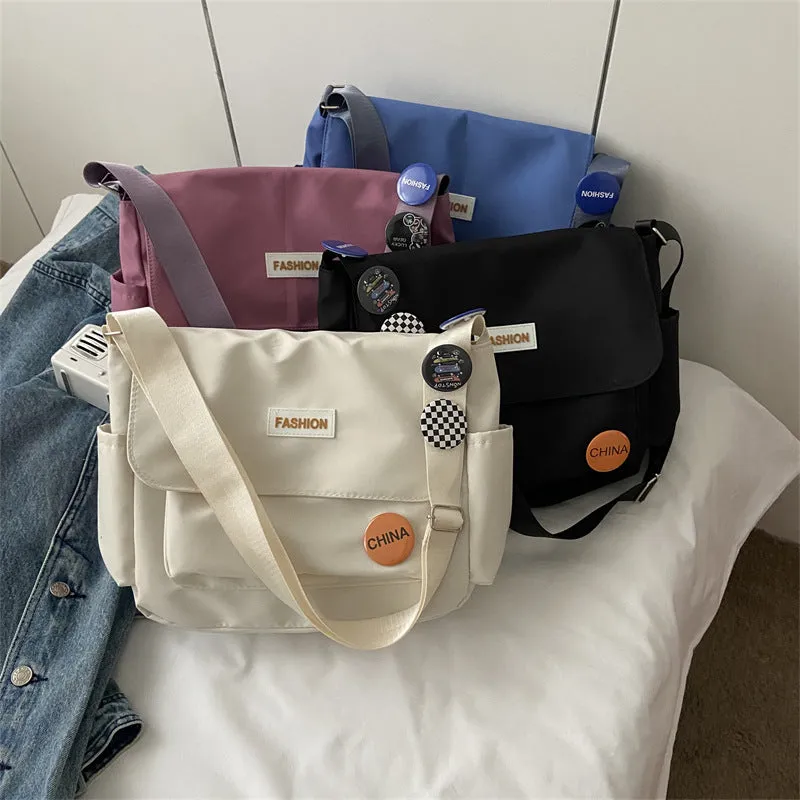 Spring Nylon Class Korean Style Fashionable Shoulder Bags