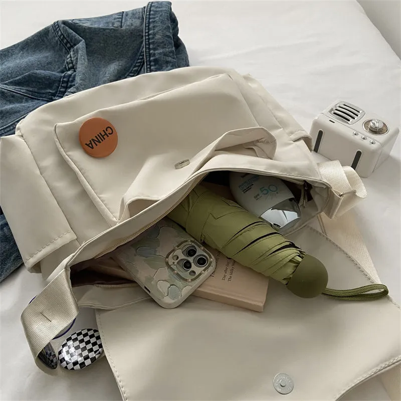 Spring Nylon Class Korean Style Fashionable Shoulder Bags