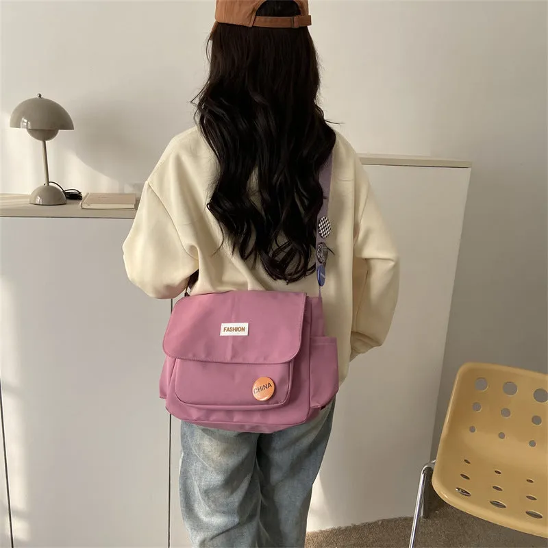 Spring Nylon Class Korean Style Fashionable Shoulder Bags