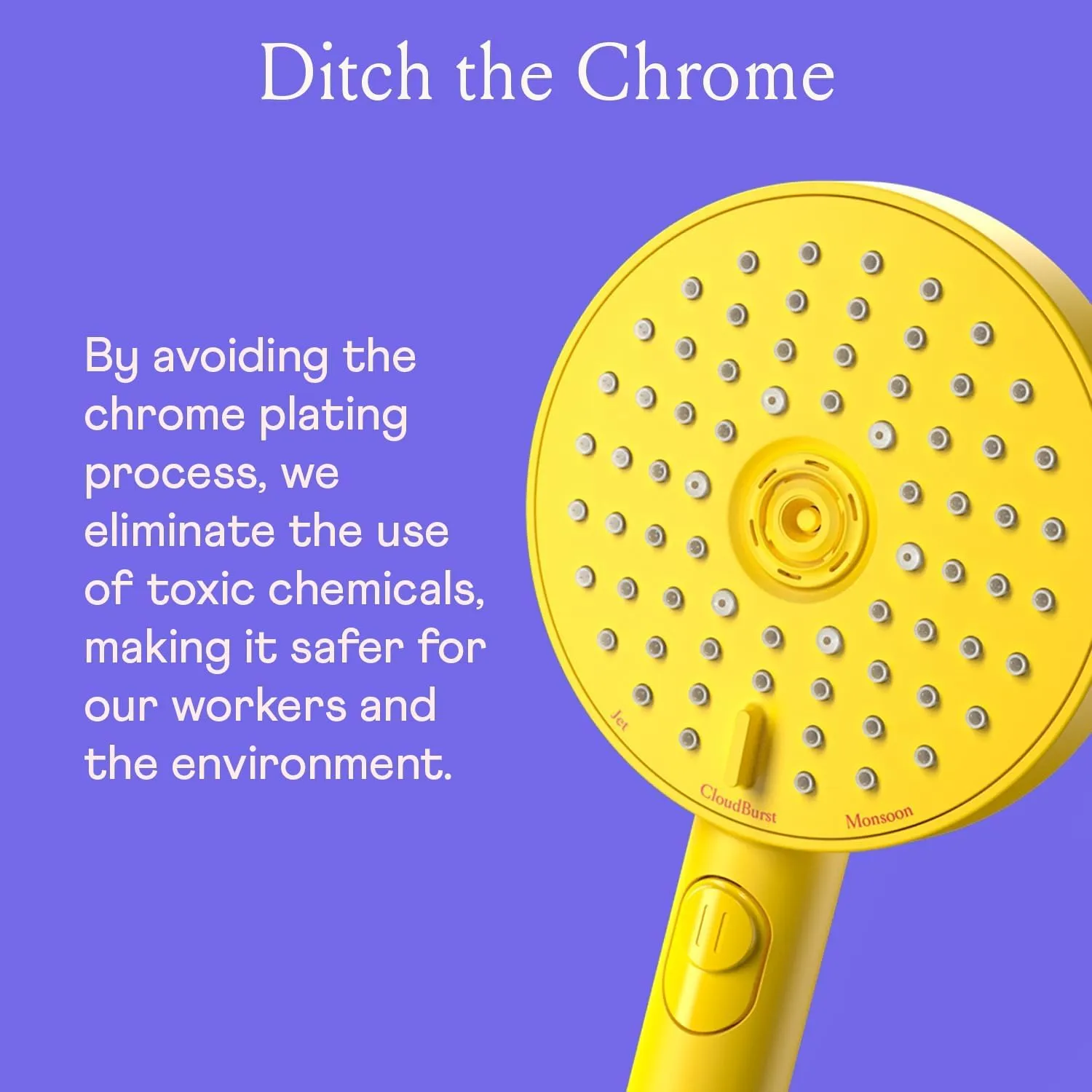Sproos - Handheld Shower Head, High Pressure, 3 Spray Functions Plus Pause, Extra Long 70 Inch Hose - Eco-friendly Materials - Easy DIY Installation - High Pressure Performance - Green