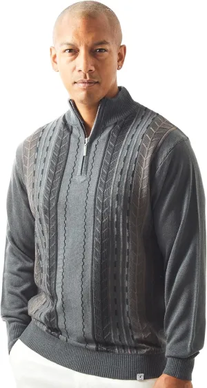 STACY ADAMS Men's Sweater, Vertical Dotted Line