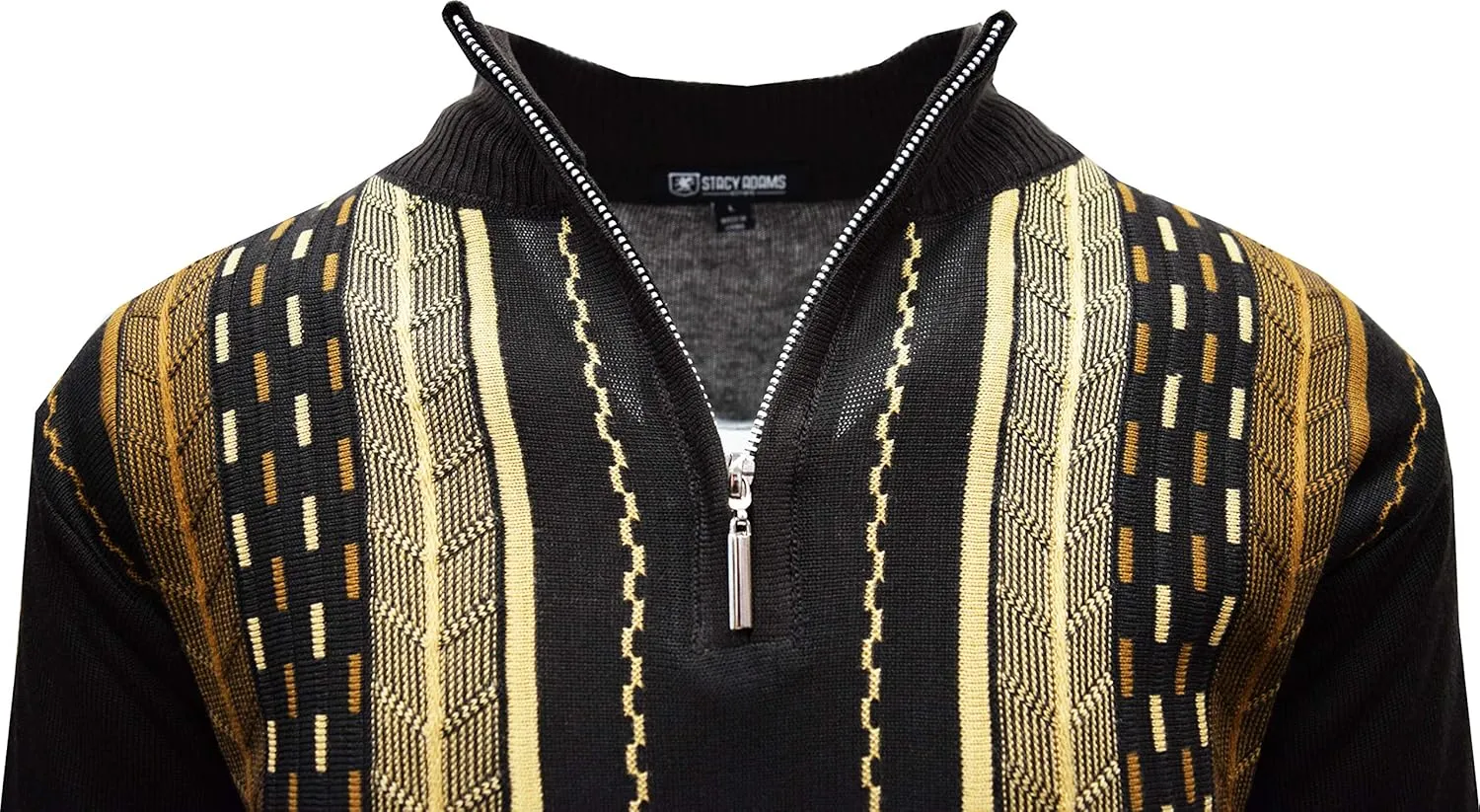 STACY ADAMS Men's Sweater, Vertical Dotted Line