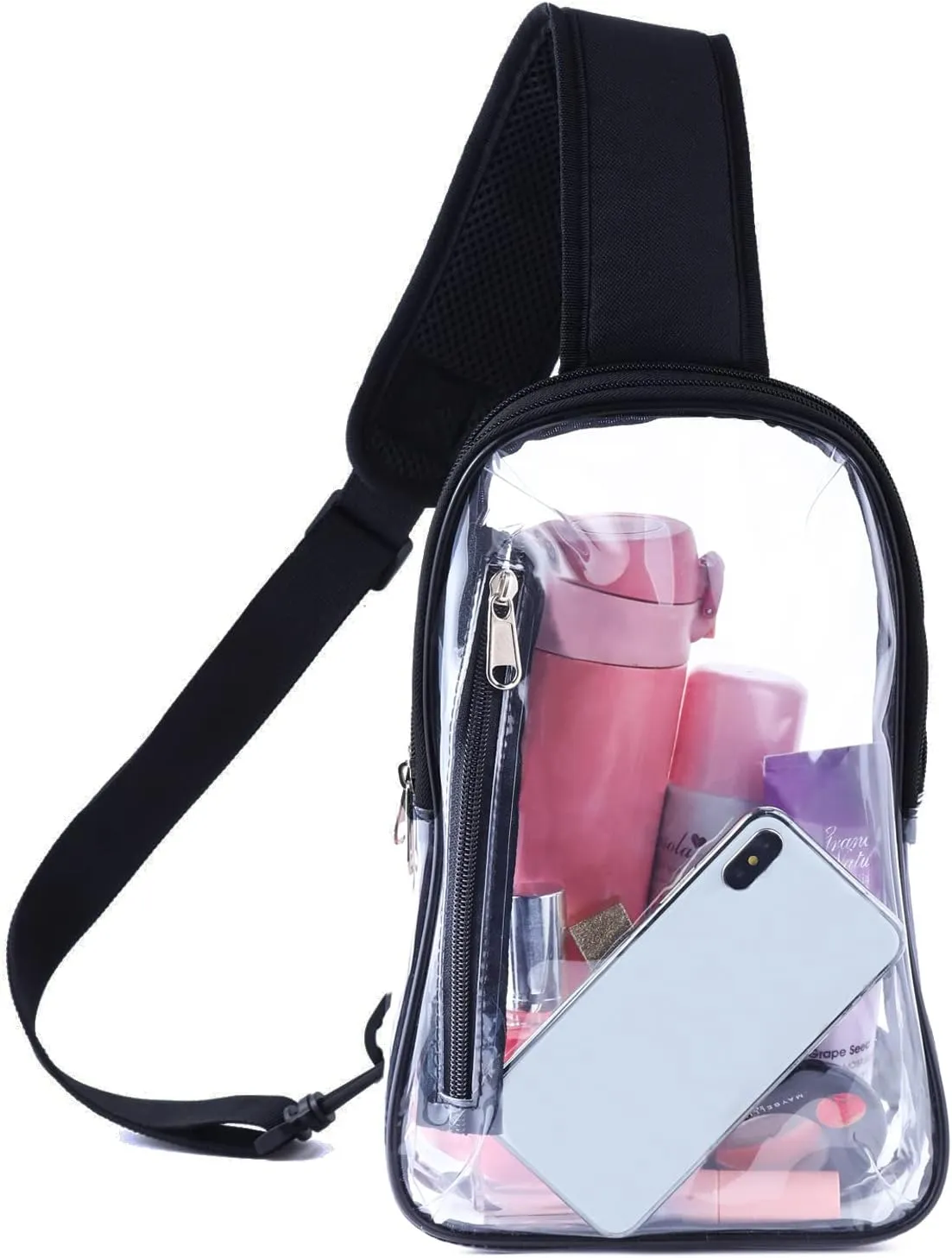 Stadium Approved Sling Bag - Clear Crossbody Fanny Pack for Women & Men