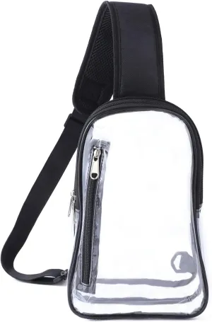 Stadium Approved Sling Bag - Clear Crossbody Fanny Pack for Women & Men
