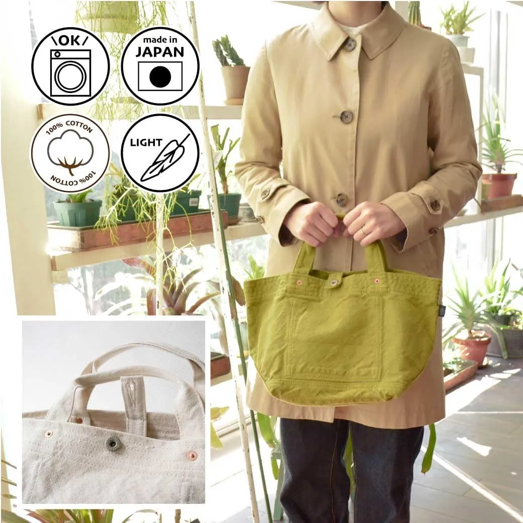 Stitch Tote Bag Cotton100% Canvas Simple japan Washable Sholder hand Bag (VC-28)