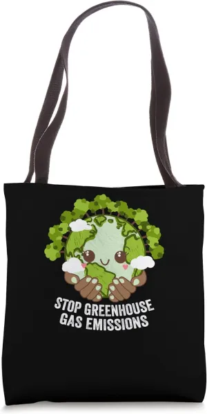Stop Greenhouse Gas Emissions Sustainable Forest Zero Waste Tote Bag