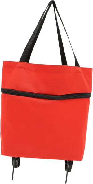 Storage Bag with Wheels Folding Shopping Cart with Wheels Shopping Tey Bag Folding Grocery Bag Foldable