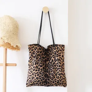 Style Retro Simple Fashionable Leopard Pattern Bags