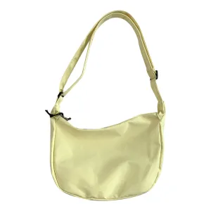 Style Versatile Simple Waffle Artistic Solid Crossbody Bags