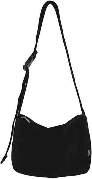 Stylish & Versatile Crossbody Bag with Adjustable Strap Nylon Shoulder Bag College Students Bag for Girls Women