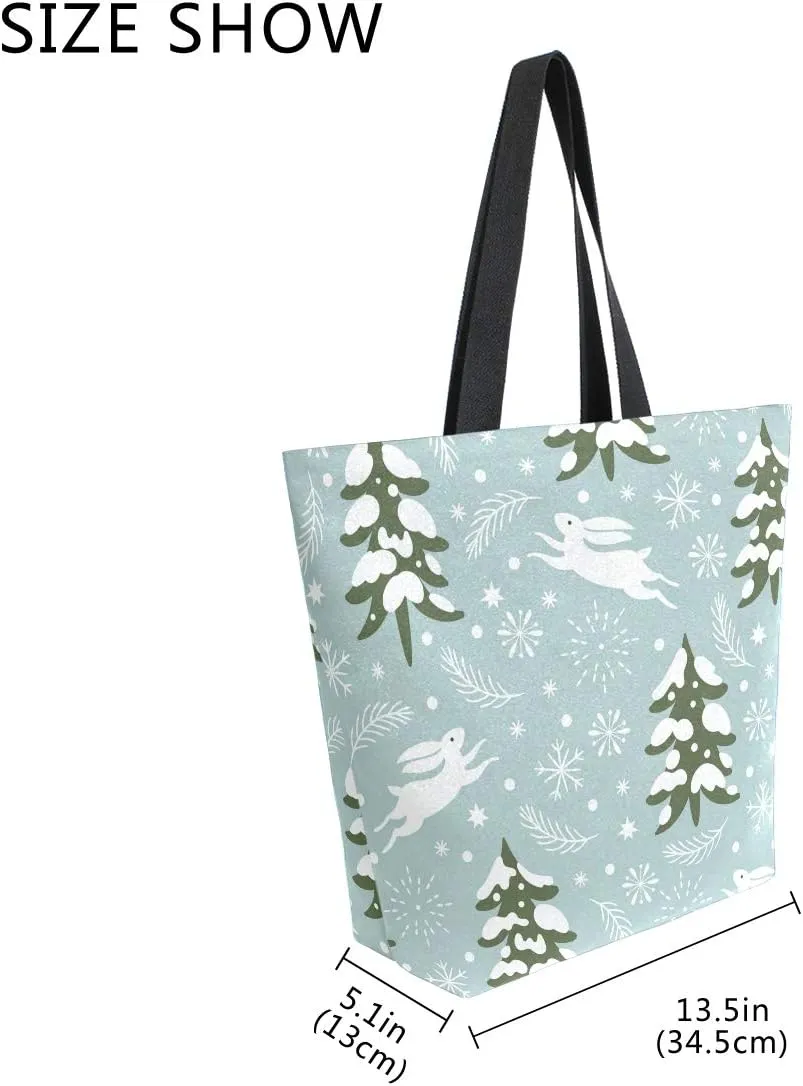 SUABO Tote Bag Reusable Grocery Bags Women Canvas Shopping Bag for Outdoor