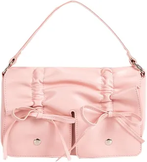 Summer Bow Crossbody Bag for Women – Cute Ruffled Handbag, Sweet & Elegant Small Purse with Adjustable Strap