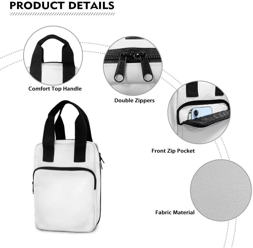Sunflower White Dog Bible Case for Women&Men Bible Cover with Front Zip Pocket Portable Large Bible Holder Waterproof Church Bible Bag for Worship