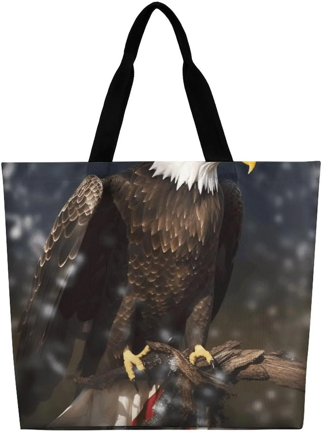 Sunrise on The Lake Tote Bag for Women Reusable Grocery Shoulder Bags Shopping Bag for Travel, Groceries