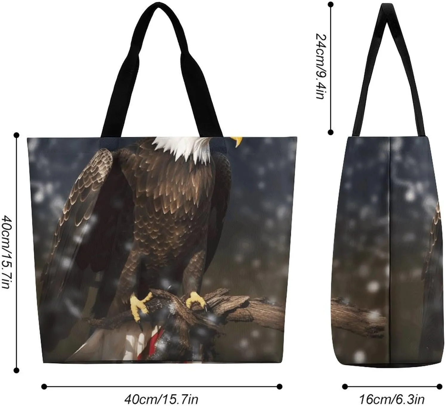 Sunrise on The Lake Tote Bag for Women Reusable Grocery Shoulder Bags Shopping Bag for Travel, Groceries