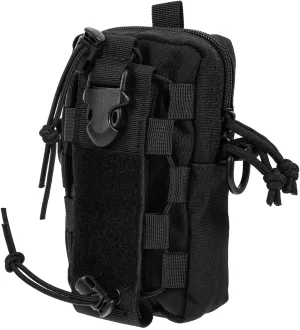SUPVOX Portable Outdoor Kettle Bag with Zipper Multi Function Hiking Waist Pouch with Shoulder Strap for Camping Biking and Sports Activities