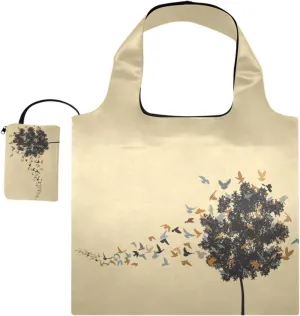 susiyo Pigeon Foldable Reusable Grocery Shopping Tote Bag Heavy Duty Eco-friendly Travel Recycle Shoulder Bag Folding to fits in Pocket for Women Men