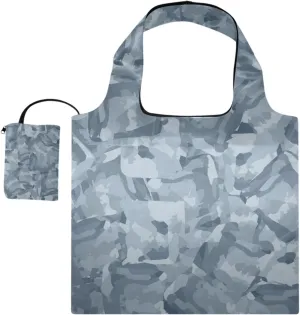 susiyo Winter Colors Foldable Reusable Grocery Shopping Tote Bag Heavy Duty Eco-friendly Travel Recycle Shoulder Bag Folding to fits in Pocket for Women Men
